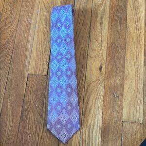 Black Brown 1826 Blue and Purple Geometric Tie